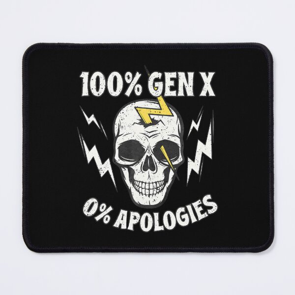 Item preview, 100 Gen X 0 Apologies Generation X Reunion Punk Rock Skull designed and sold by LeanneSandra.