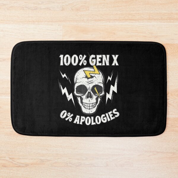 Item preview, 100 Gen X 0 Apologies Generation X Reunion Punk Rock Skull designed and sold by LeanneSandra.
