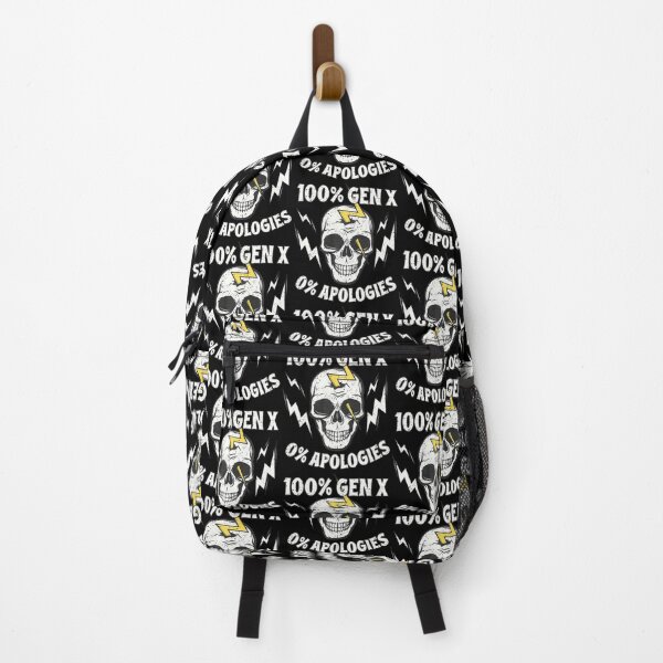 Item preview, 100 Gen X 0 Apologies Generation X Reunion Punk Rock Skull designed and sold by LeanneSandra.