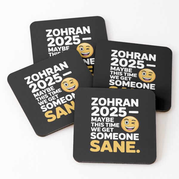 Item preview, Zohran for Mayor - Keep It Sane Winking Emoji Campaign designed and sold by DarylWelsh2024.