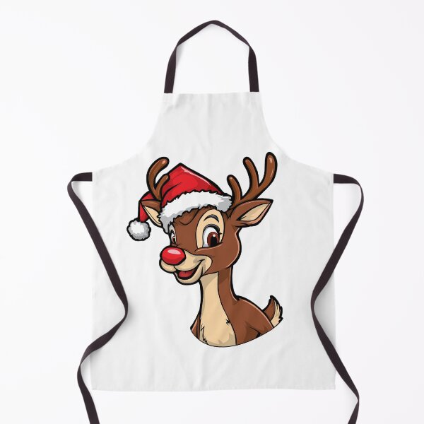 Item preview, Rudolph The Red Nosed Reindeer wearing Santa's hat designed and sold by nikolaj1301.
