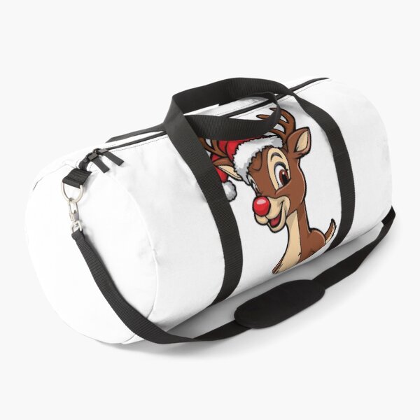 Item preview, Rudolph The Red Nosed Reindeer wearing Santa's hat designed and sold by nikolaj1301.