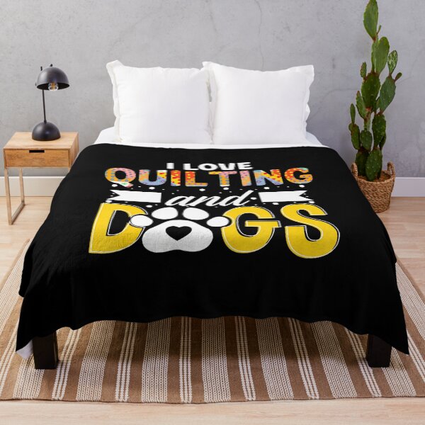 Item preview, I Love Quilting And Dogs Sewer Seamstress Quilter Knitting designed and sold by DawnPatricia.