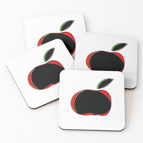 Item preview, Dark Apple – Modern Minimal Fruit Illustration designed and sold by Sklines Art | Mrz Danelli.