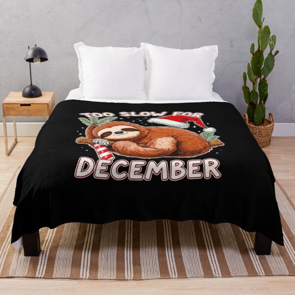 Item preview, Christmas Sloth – “Too Slow for December” | Cute Lazy Sloth Holiday Design designed and sold by ColorSplash123.