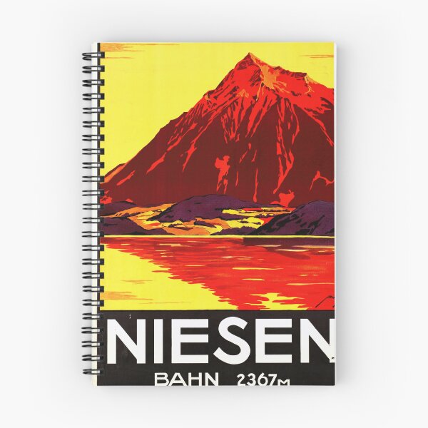 Item preview, Vintage Niesenbahn Travel Poster | Art Deco Swiss Pyramid Print | Vibrant Mountain Funicular Art | Switzerland Railway Decor designed and sold by artofuniverse.