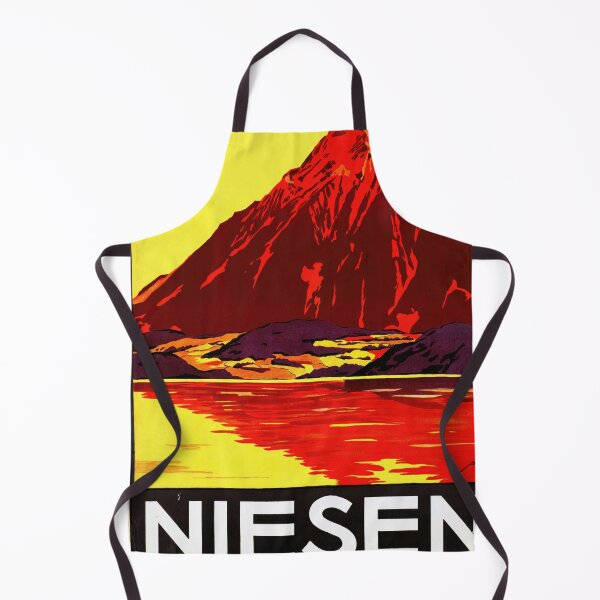 Item preview, Vintage Niesenbahn Travel Poster | Art Deco Swiss Pyramid Print | Vibrant Mountain Funicular Art | Switzerland Railway Decor designed and sold by artofuniverse.