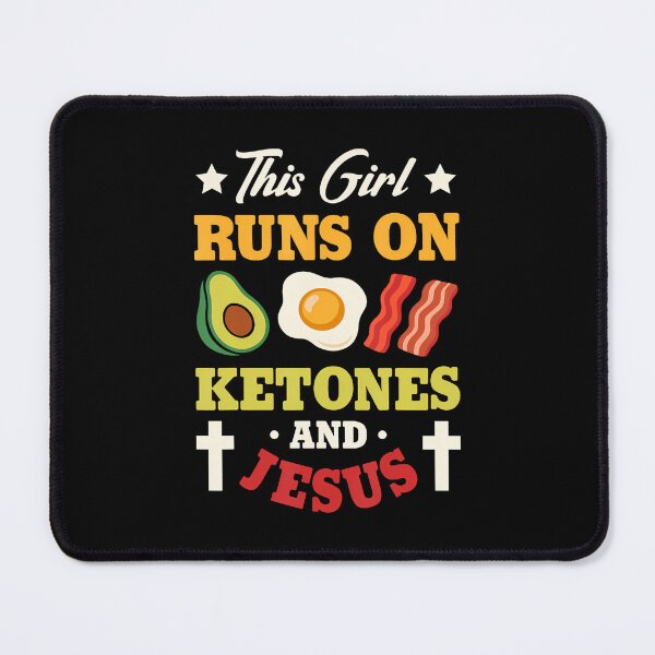 Item preview, This Girl Runs On Ketones And Jesus Christian Nutritionist designed and sold by DawnPatricia.
