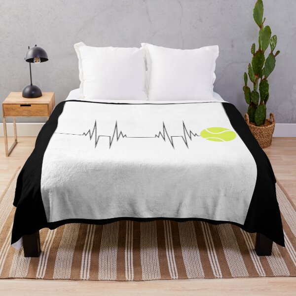 Item preview, Tennis Heartbeat T-Shirt in black designed and sold by MegaTrendShop.