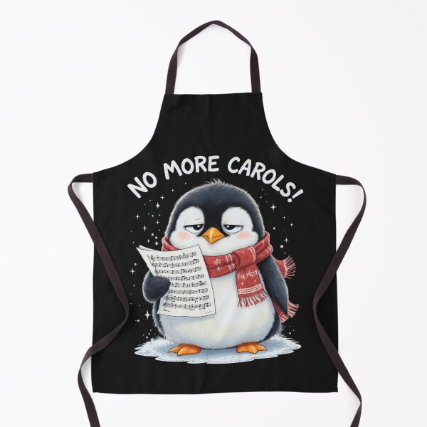 Item preview, Fed-Up Penguin – “No More Carols!” | Funny Christmas Penguin Design designed and sold by ColorSplash123.