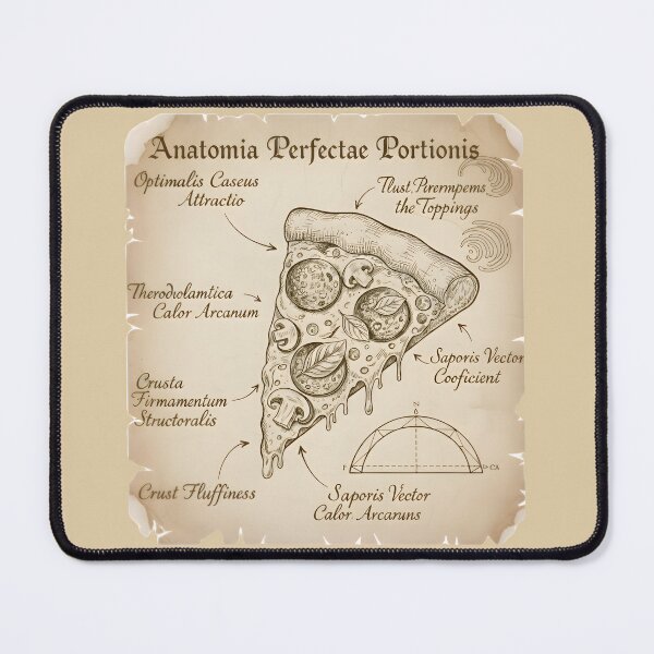 Item preview, Anatomy of a Perfect Pizza Slice - Da Vinci Style designed and sold by GREENZ0NE.