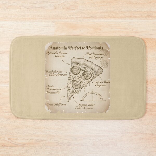 Item preview, Anatomy of a Perfect Pizza Slice - Da Vinci Style designed and sold by GREENZ0NE.