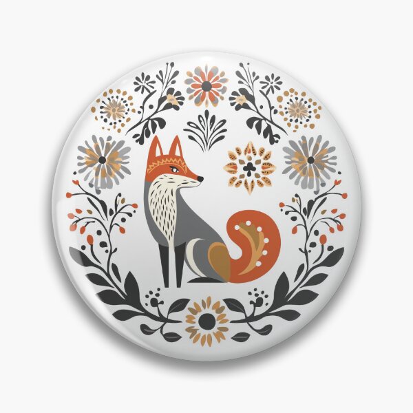 Item preview, Scandinavian folk art, Christmas Fox designed and sold by xiao xuans.