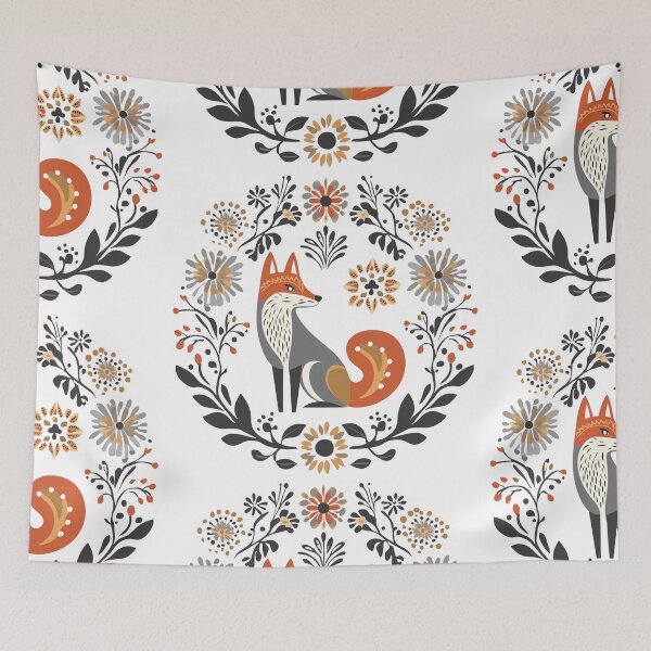 Item preview, Scandinavian folk art, Christmas Fox designed and sold by xiao xuans.