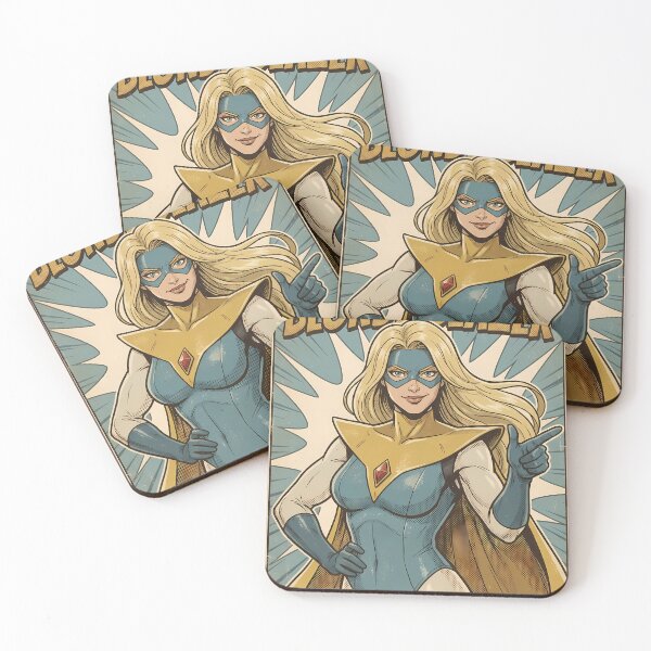 Item preview, Blonde Blazer - Classic Comic Superhero Poster designed and sold by iwzzuel.