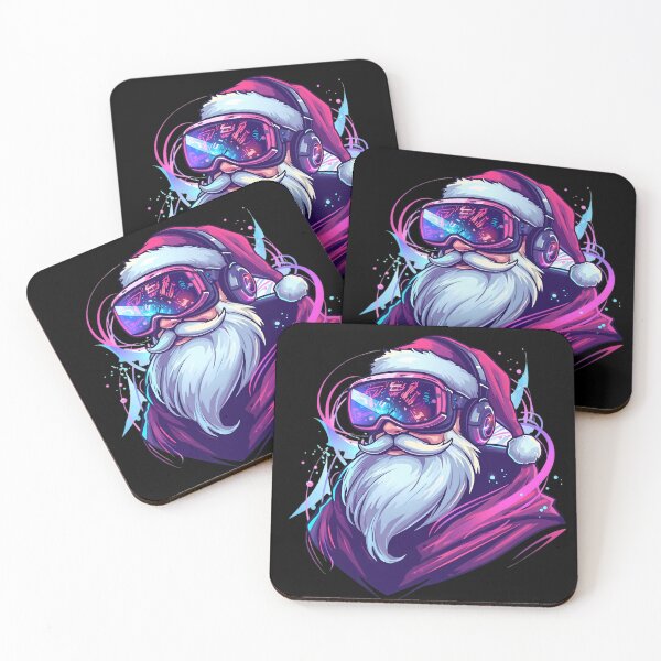 Item preview, Neon Gamer Santa RGB Glow Art designed and sold by SoulenCify.