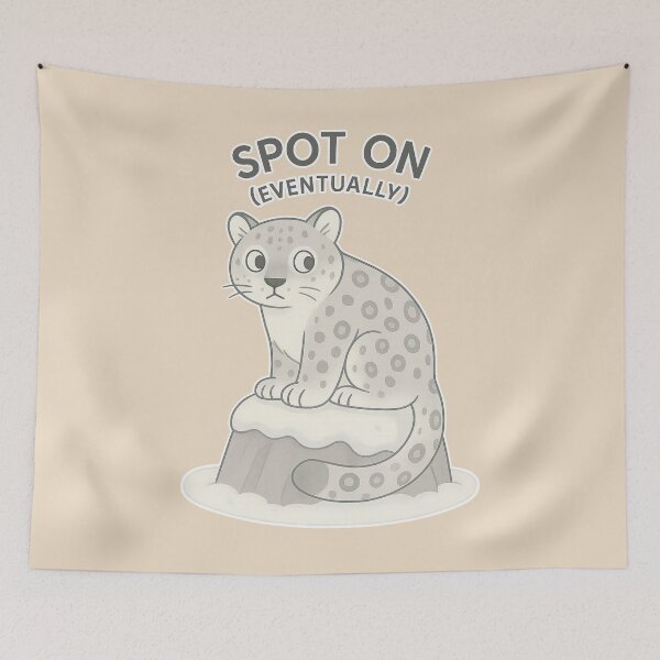 Item preview, Spot On Eventually Snow Leopard designed and sold by ChirpInc.