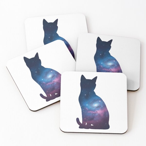 Item preview, Celestial Galaxy Cat Silhouette designed and sold by Trind-Tshirt.