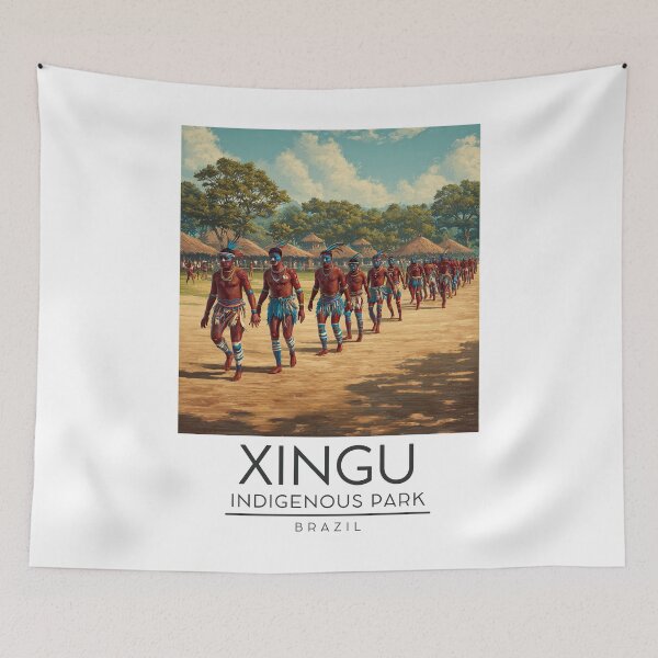 Item preview, Xingu Indigenous Park - Brazil designed and sold by GoodOldVintage.
