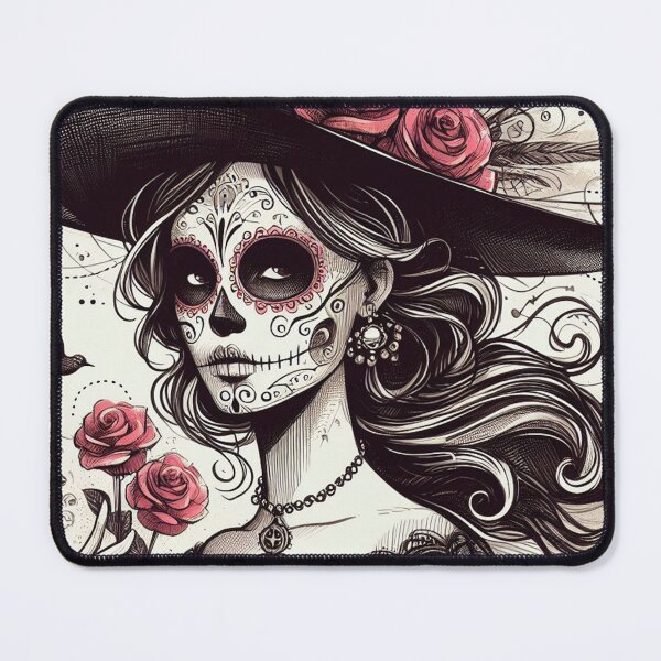 Item preview, Catrina Princess – Elegant Sugar Skull, Divine Feminine, Mystical Floral Art designed and sold by BellaAbreu8.