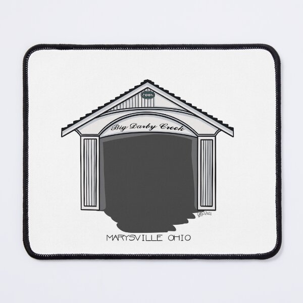 Item preview, Big Darby Creek Covered Bridge; White designed and sold by Handmadebyjessm.
