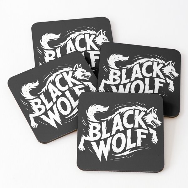 Item preview, Black Wolf Fierce Alpha Wild Wolf Mascot Aggressive Animal Design designed and sold by ViktoonShirts.
