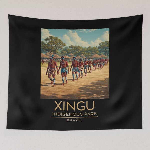 Item preview, Xingu Indigenous Park - Brazil designed and sold by GoodOldVintage.