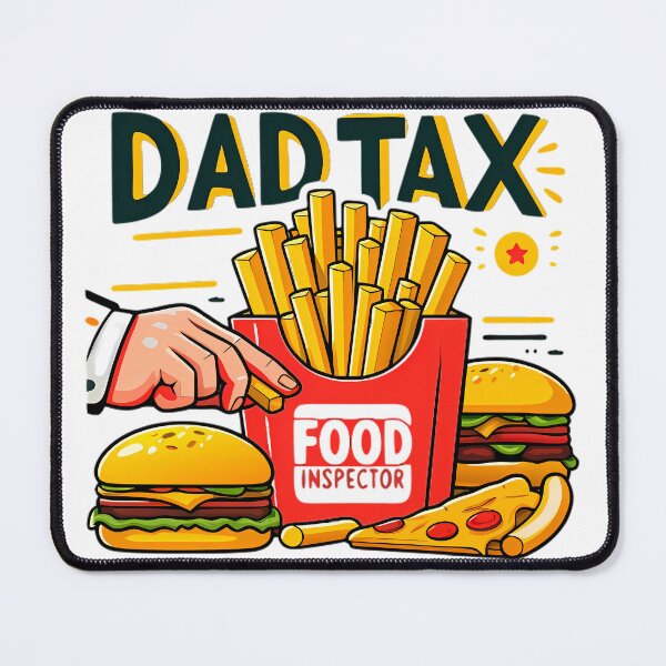 Item preview, Dad Tax Food Inspector Funny Fast Food Design designed and sold by DrawDrip.