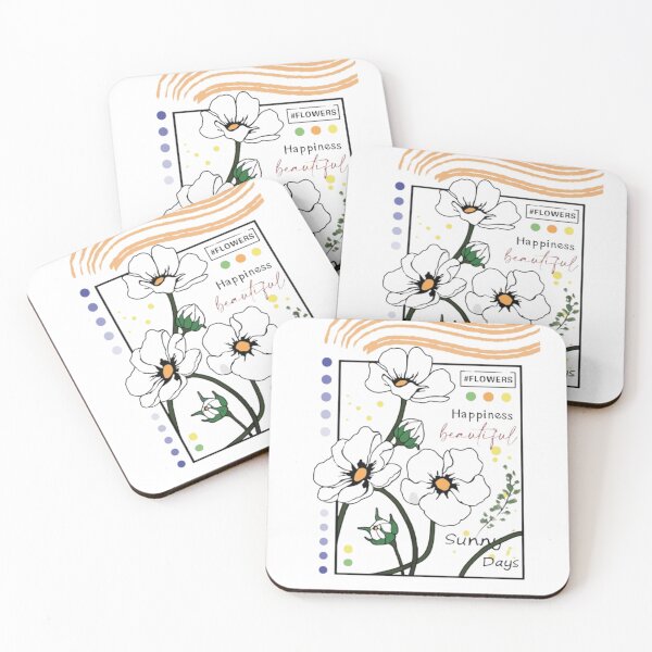 Item preview, Simple White Flowers for Sunny Days designed and sold by Templateloom.