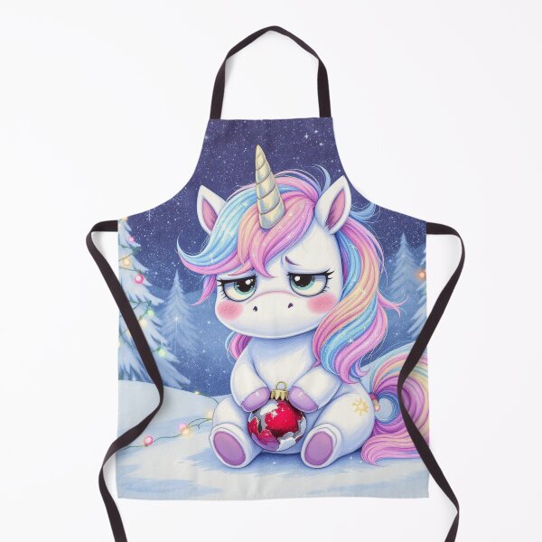 Item preview, Moody Christmas Unicorn – “Sparkle Somewhere Else” | Grumpy Holiday Unicorn Design designed and sold by ColorSplash123.