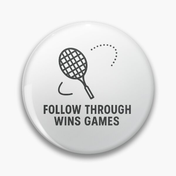 Item preview, Follow Through Wins Games – Badminton Technique Line designed and sold by techy-rrr.