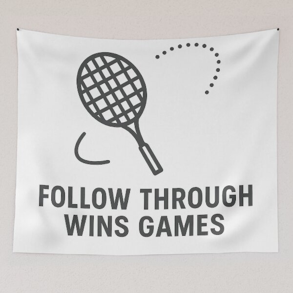 Item preview, Follow Through Wins Games – Badminton Technique Line designed and sold by techy-rrr.
