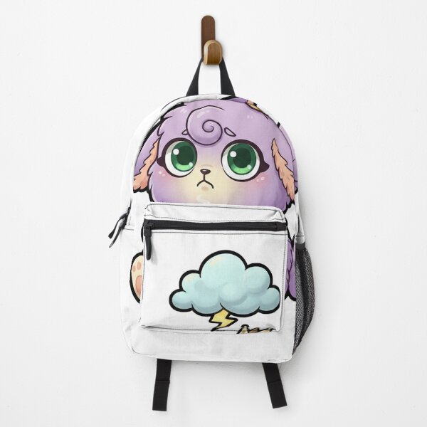 Item preview, Cute Purple Fluffy Creature Drinking Coffee designed and sold by The Grumpy Pet Club.
