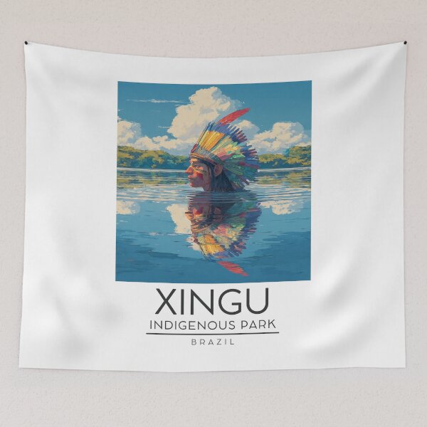 Item preview, Xingu Indigenous Park - Brazil designed and sold by GoodOldVintage.