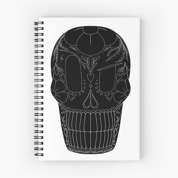 Item preview, Papyrus Sugar Skull - Black and White designed and sold by WanderingHat.