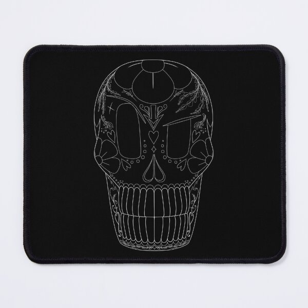 Item preview, Papyrus Sugar Skull - Black and White designed and sold by WanderingHat.