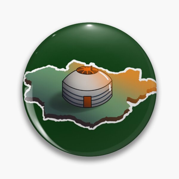 Item preview, Traditional Mongolian Ger Map Design designed and sold by MellowZaya.