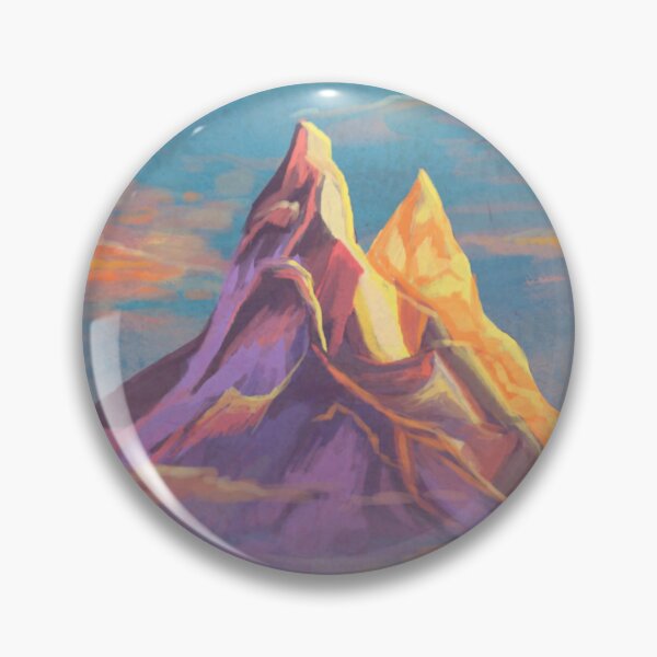 Item preview, Painterly Mountain Sunset designed and sold by WitchingInk.