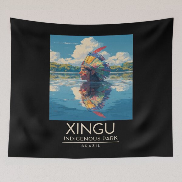 Item preview, Xingu Indigenous Park - Brazil designed and sold by GoodOldVintage.