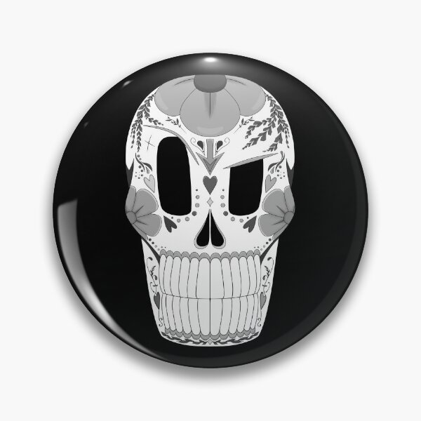 Item preview, Papyrus Sugar Skull - Greyscale designed and sold by WanderingHat.