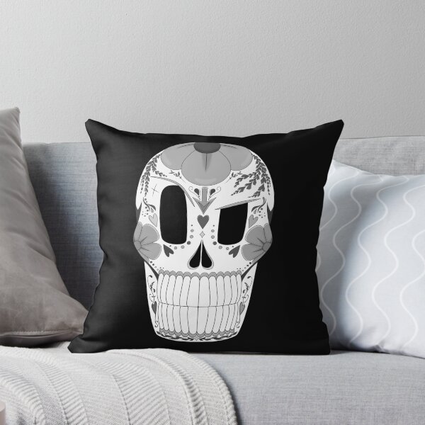 Item preview, Papyrus Sugar Skull - Greyscale designed and sold by WanderingHat.