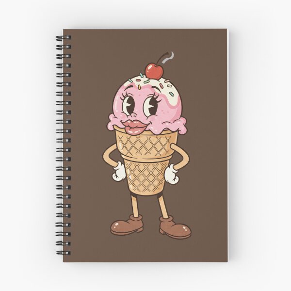 Item preview, Vintage Ice Cream Cone Mascot - Retro Rubber Hose Cartoon designed and sold by AwesomeBeyondLimits.