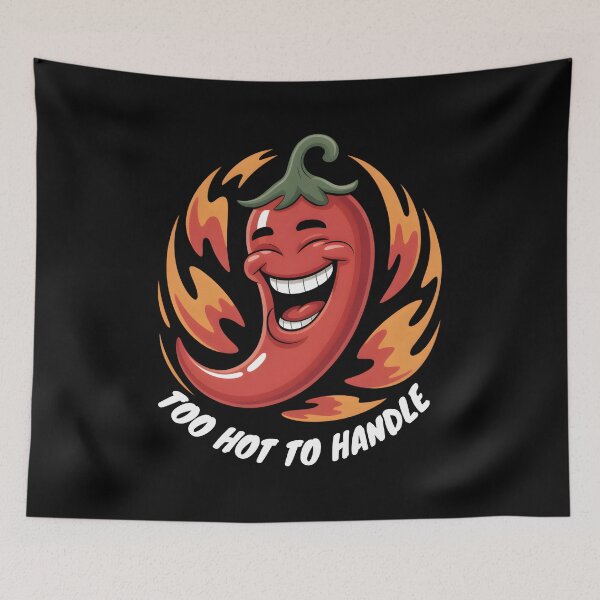 Item preview, Hot Sauce And BBQ Lover Spicy Chili Pepper Fire Grill Humor Art designed and sold by ViktoonShirts.