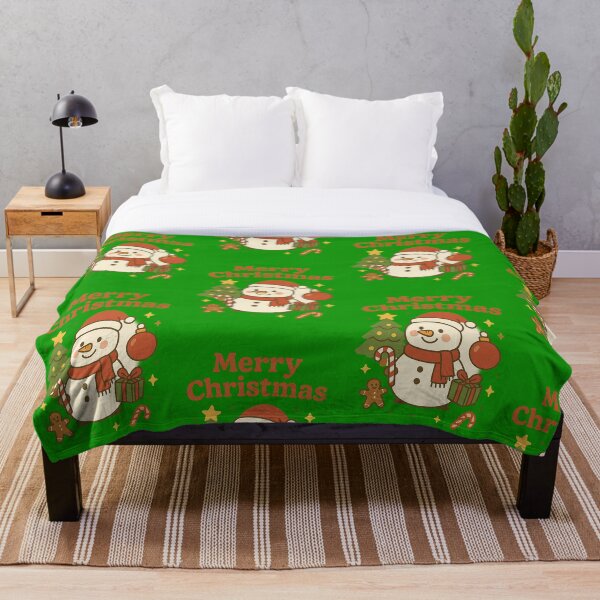 Item preview, Vintage Christmas Snowman – Festive Holiday Illustration with Gifts & Gingerbread designed and sold by B-M-Store.