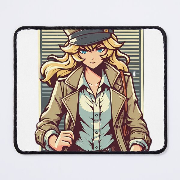 Item preview, Blonde Detective Agent in Trench Coat | Manga Pop Art designed and sold by iwzzuel.