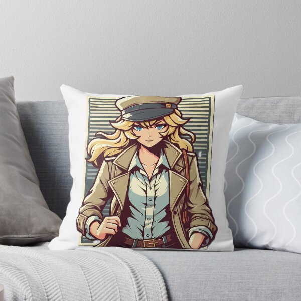 Item preview, Blonde Detective Agent in Trench Coat | Manga Pop Art designed and sold by iwzzuel.
