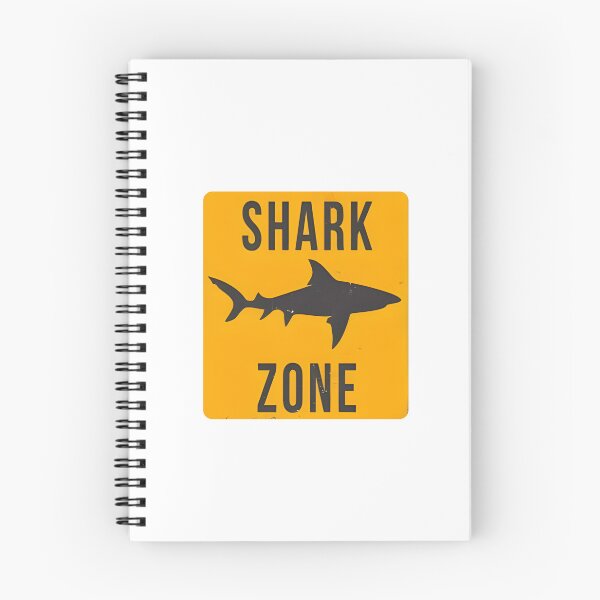 Item preview, Distressed Shark Zone Sign — Danger Warning Style Graphic designed and sold by Colorful-Garden.