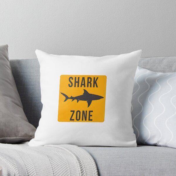 Item preview, Distressed Shark Zone Sign — Danger Warning Style Graphic designed and sold by Colorful-Garden.