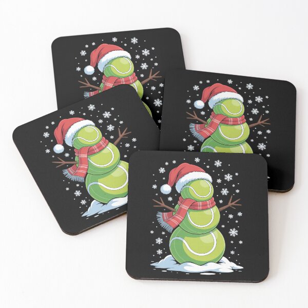 Item preview, Cute Tennis Snowman Christmas Holiday Funny designed and sold by ThreadAlchemys.