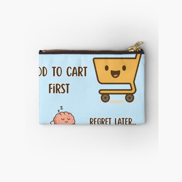 Item preview, Add to Cart First Regret Later – Funny Kawaii Shopping Cart Design designed and sold by RokaWorld.